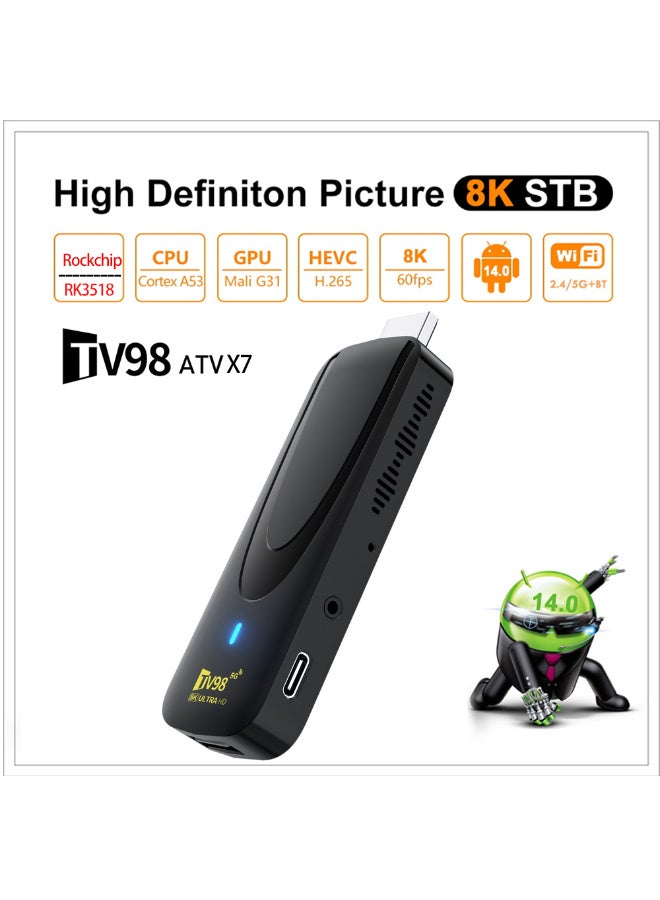 SYXUMLKLS 8K Ultra HD Smart TV Stick, HDR Streaming Device, Google Assistant Voice Control, Chromecast Built-In - Image 5